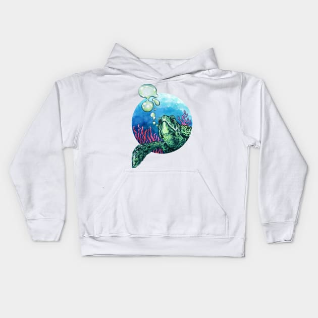 Bubbles Kids Hoodie by NihatGokcenArt